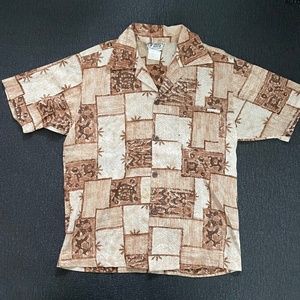 Liberty House Hawaii Vintage Tapa Print Shirt